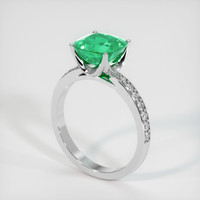 Emerald Ring 2.10 Ct., 18K White Gold Preview