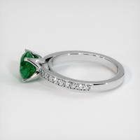 1.45 Ct. Emerald Ring, 18K White Gold 4