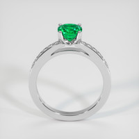0.93 Ct. Emerald Ring, 18K White Gold 3
