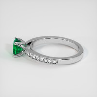 0.93 Ct. Emerald Ring, 18K White Gold 4