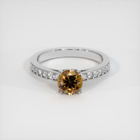 1.02 Ct. Gemstone Ring, 18K White Gold 1