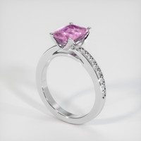 1.69 Ct. Sapphire Ring, 18K White Gold 2