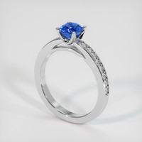 1.01 Ct. Sapphire Ring, 18K White Gold 2