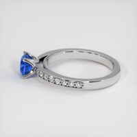 1.01 Ct. Sapphire Ring, 18K White Gold 4