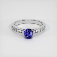 1.06 Ct. Sapphire Ring, 18K White Gold 1