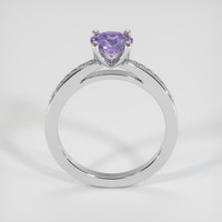 1.05 Ct. Purple Sapphire Ring, 18K White Gold 3
