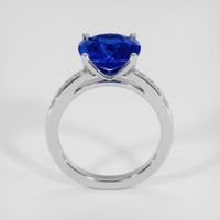 5.40 Ct. Blue Sapphire Ring, 18K White Gold 3