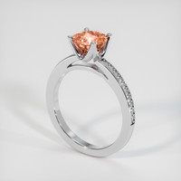 2.36 Ct. Sapphire Ring, 18K White Gold 2