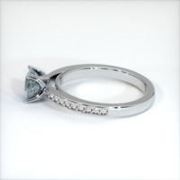 1.25 Ct. Sapphire Ring, 18K White Gold 4
