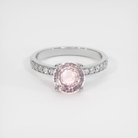 2.21 Ct. Sapphire Ring, 18K White Gold 1