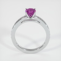 1.08 Ct. Sapphire Ring, 18K White Gold 3
