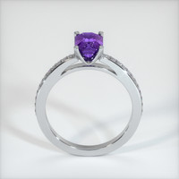 1.20 Ct. Purple Sapphire Ring, 18K White Gold 3