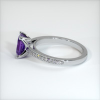 1.20 Ct. Purple Sapphire Ring, 18K White Gold 4