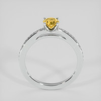0.94 Ct. Yellow Sapphire Ring, 18K White Gold 3