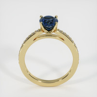 1.72 Ct. Greenish Blue Sapphire Ring, 10K Yellow Gold 3