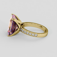 10.17 Ct. Bi Color Ametrine Ring, 10K Yellow Gold 4