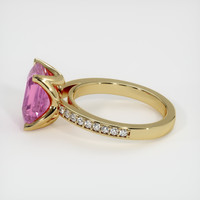 6.02 Ct. Pink Sapphire Ring, 10K Yellow Gold 4