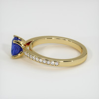 1.20 Ct. Blue Sapphire Ring, 14K Yellow Gold 4