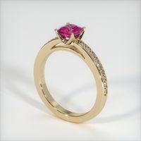 Pave Ruby Ring 0.80 Ct., 14K Yellow Gold Preview