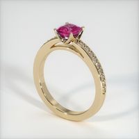 0.80 Ct. Ruby Ring, 14K Yellow Gold 2