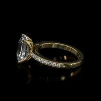 3.57 Ct. Sapphire Ring, 14K Yellow Gold 4