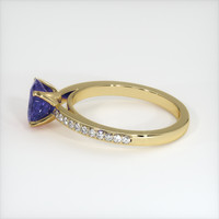 0.85 Ct. Sapphire Ring, 14K Yellow Gold 4