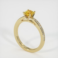 0.90 Ct. Sapphire Ring, 14K Yellow Gold 2
