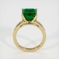 4.89 Ct. Emerald Ring, 18K Yellow Gold 3