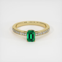 Emerald Ring 0.92 Ct. 18K Yellow Gold Preview