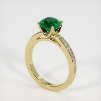 1.45 Ct. Emerald Ring, 18K Yellow Gold 2