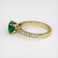 1.45 Ct. Emerald Ring, 18K Yellow Gold 4