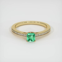Emerald Ring 0.69 Ct. 18K Yellow Gold Preview