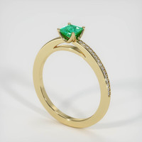 Emerald Ring 0.69 Ct. 18K Yellow Gold Preview