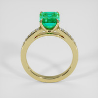 2.14 Ct. Emerald Ring, 18K Yellow Gold 3