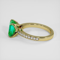 2.14 Ct. Emerald Ring, 18K Yellow Gold 4