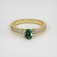 0.65 Ct. Gemstone Ring, 18K Yellow Gold 1