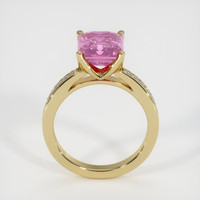 6.02 Ct. Pink Sapphire Ring, 18K Yellow Gold 3