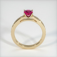 0.80 Ct. Ruby Ring, 18K Yellow Gold 3