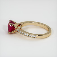 2.09 Ct. Ruby Ring, 18K Yellow Gold 4