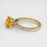3.21 Ct. Yellow Sapphire Ring, 18K Yellow Gold 4