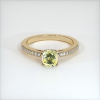 1.01 Ct. Sapphire Ring, 18K Yellow Gold 1