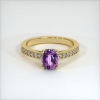 1.46 Ct. Sapphire Ring, 18K Yellow Gold 1