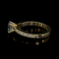 1.04 Ct. Sapphire Ring, 18K Yellow Gold 4