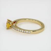 0.90 Ct. Sapphire Ring, 18K Yellow Gold 4