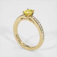 0.84 Ct. Yellow Sapphire Ring, 18K Yellow Gold 2