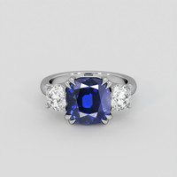 5.69 Ct. Blue Sapphire Ring, Platinum 950 1