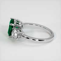 1.58 Ct. Emerald Ring, Platinum 950 4