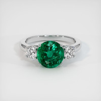 3.85 Ct. Emerald Ring, Platinum 950 1