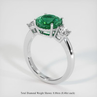 3.85 Ct. Emerald Ring, Platinum 950 2