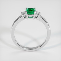 0.57 Ct. Emerald Ring, Platinum 950 3